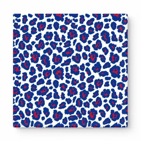 Navy & Red Leopard — National Football Teams