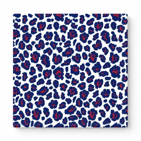 Navy & Red Leopard — National Football Teams