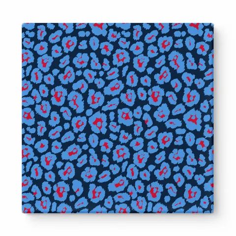 Navy & Periwinkle Leopard — National Football Teams
