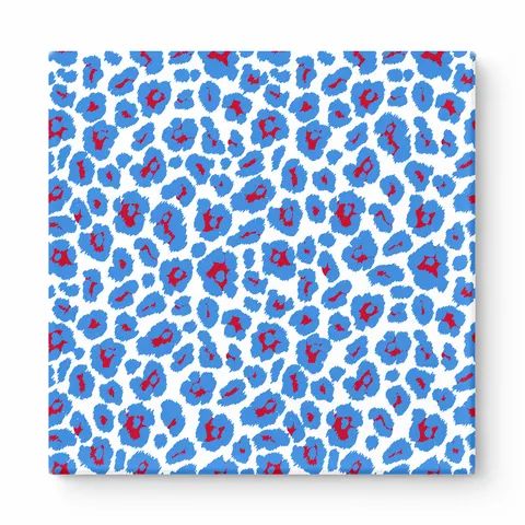 Royal Blue & Red Leopard — National Football Teams