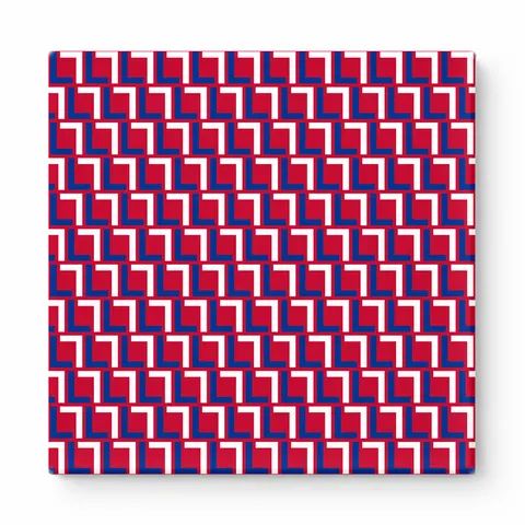 Navy & Crimson Squares — National Football Teams