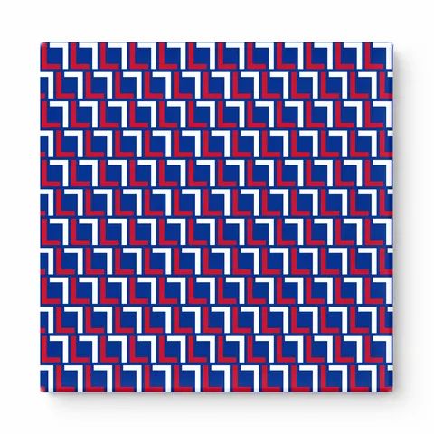 Navy & Red Squares — National Football Teams