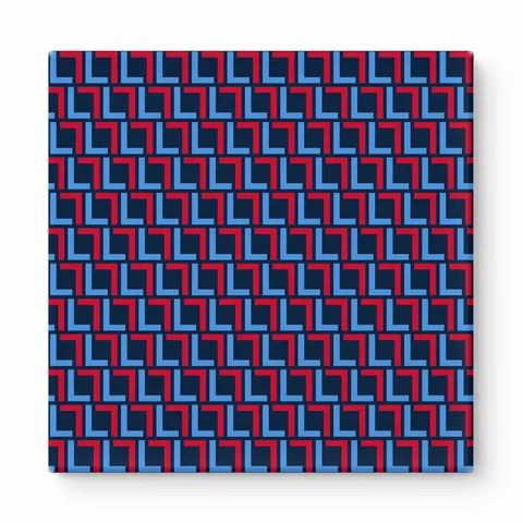 Navy & Red Squares — National Football Teams