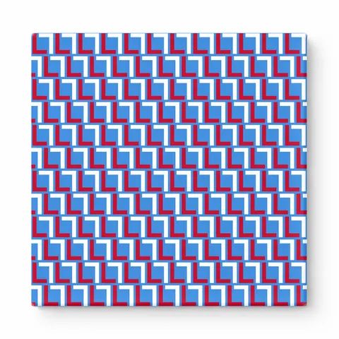 Red & Royal Blue Squares — National Football Teams