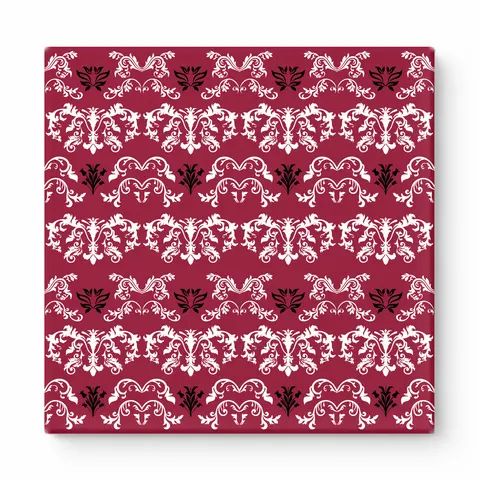 Burgundy & White Baroque — National Football Teams