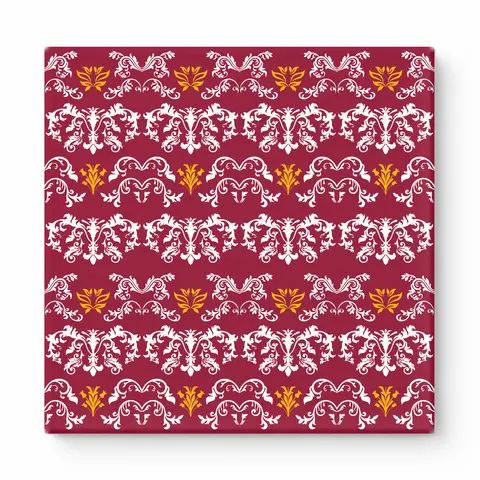 Burgundy & White Baroque — National Football Teams