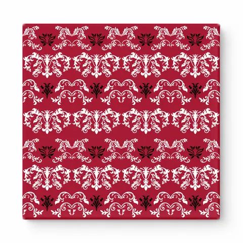 Crimson & White Baroque — National Football Teams
