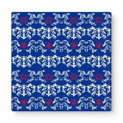 Navy & White Baroque — National Football Teams