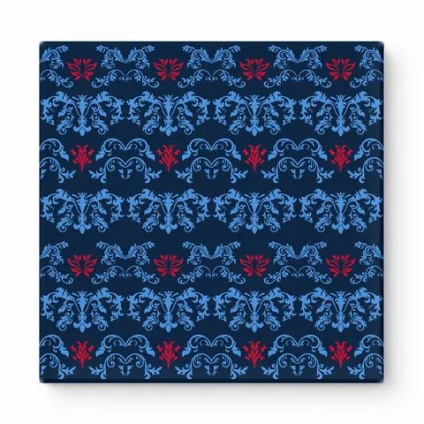 Navy & Cyan Baroque — National Football Teams