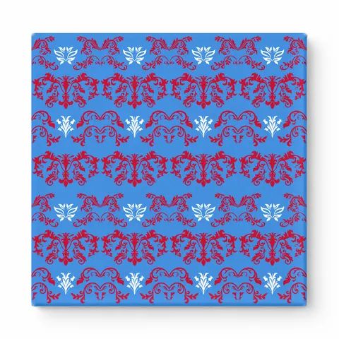 Cornflower Blue & Crimson Baroque — National Football Teams