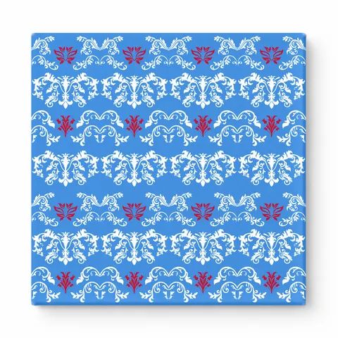 Royal Blue & White Baroque — National Football Teams