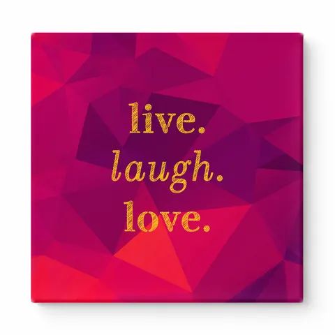 Live. Laugh. Love — Soft Watercolor Wash