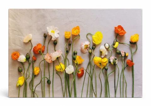 Poppy Flatlay in Orange and Yellow