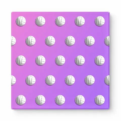 Volleyball Pattern on Gradient