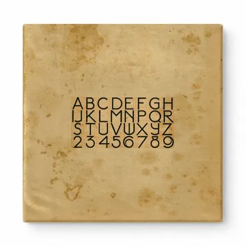 Alphabet and Numbers Display