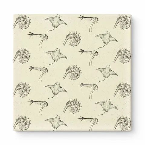 Marine Life Botanical Pattern