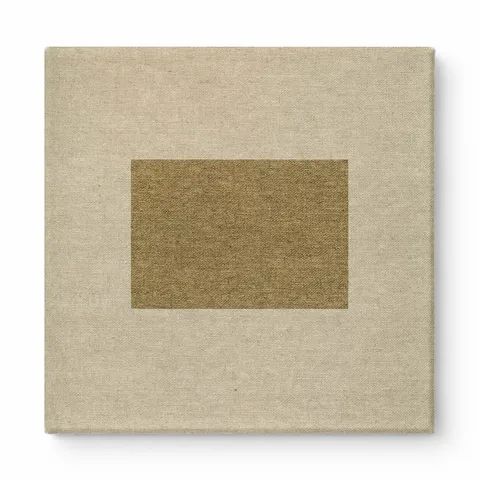 Neutral Linen Texture Rectangle