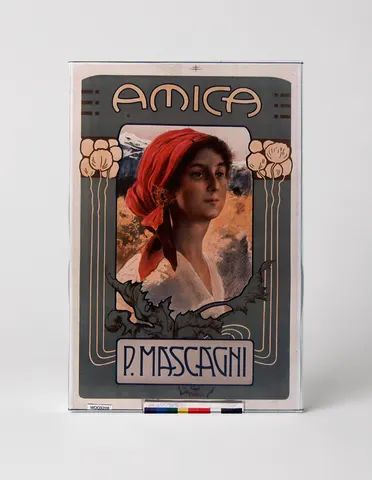 Amica P. Mascagni - Art Nouveau Vintage Opera Poster Wall Art