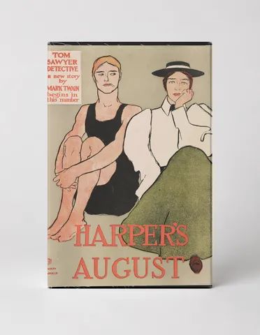 Harper's August 1896 - Vintage Magazine Cover Poster Wall Art