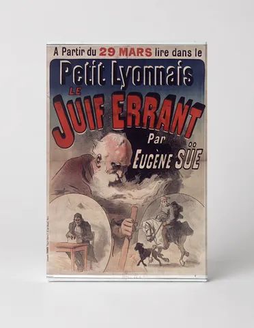 Le Juif Errant 1890s Petit Lyonnais – Vintage French Lithograph Poster Wall Art