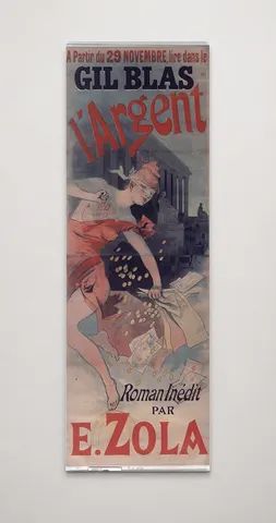 Gil Blas L'Argent E. Zola 1891 - Belle Époque Vintage Poster Wall Art