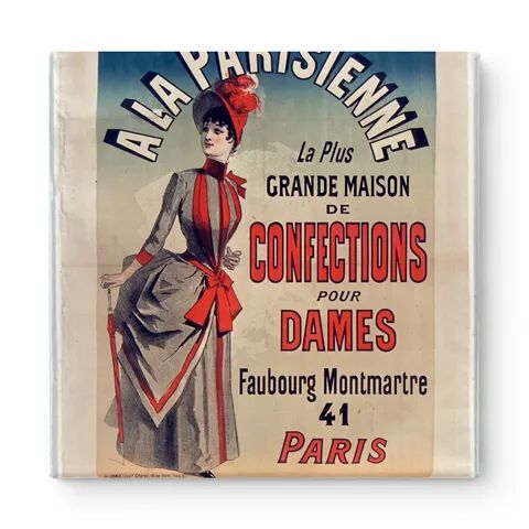 A La Parisienne 1890s French Fashion - Belle Époque Vintage Poster Wall Art