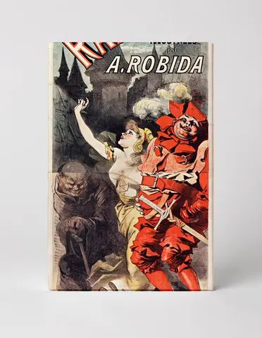 Oeuvres de Rabelais A. Robida 1890s - Belle Époque Vintage Poster Wall Art