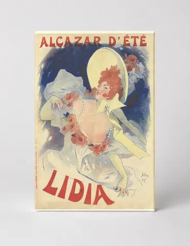 Alcazar d'Été Lidia 1895 – Belle Époque Vintage Poster Wall Art