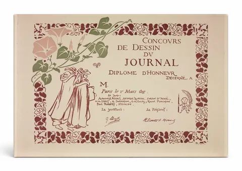 Concours de Dessin du Journal 1897 - Belle Époque Vintage Poster Wall Art