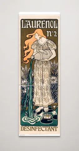 Laurénol No. 2 Désinfectant 1890s - Art Nouveau Vintage Poster Wall Art