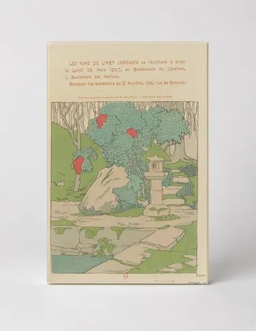 Les Amis de l'Art Japonais 1907 - Japanese Garden Vintage Poster Wall Art