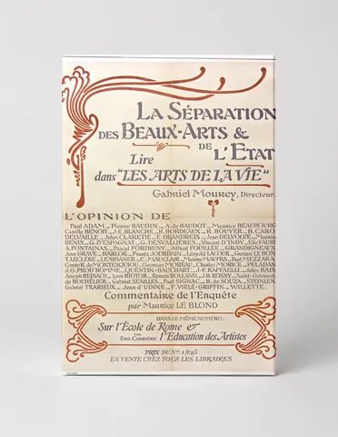 La Séparation des Beaux-Arts & de l'État 1905 - Belle Époque Vintage Poster Wall Art
