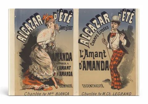 Alcazar d'Été Champs-Élysées 1880s – Belle Époque Vintage Poster Wall Art