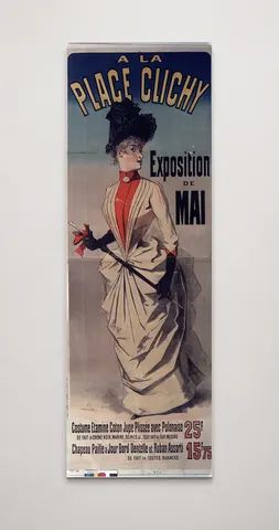 A La Place Clichy 1890s Belle Époque Fashion Poster Canvas Wall Art