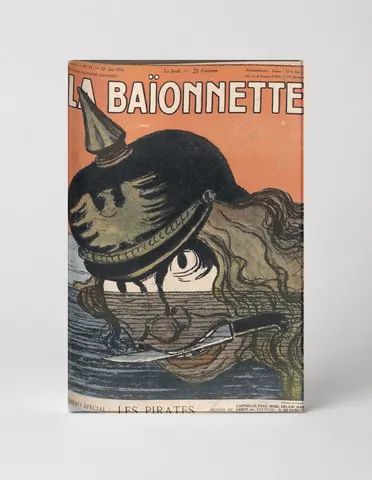 La Baïonnette Les Pirates 1916 - WWI French Satirical Magazine Vintage Poster Wall Art