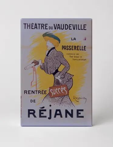 Théâtre du Vaudeville La Passerelle 1902 - Belle Époque Vintage Poster Wall Art