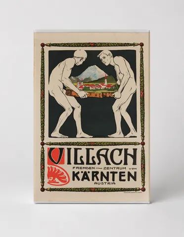 Villach Fremden-Zentrum von Kärnten Austria - Vintage Travel Poster Wall Art