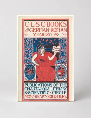 CLSC Books German-Roman Year 1897-98 - Victorian Literary Vintage Poster Wall Art