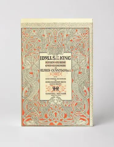 Idylls of the King 1898 - Victorian Celtic Art Nouveau Book Cover Wall Art