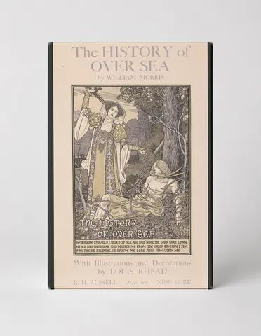 The History of Over Sea 1895 – Victorian Fantasy Book Art Vintage Poster