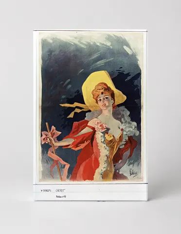 Cheret Belle Epoque Lady 1890s - Art Nouveau Vintage Poster Wall Art