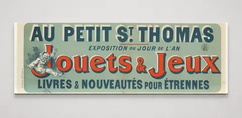 Au Petit St. Thomas Jouets & Jeux 1890s - French Vintage Poster Wall Art