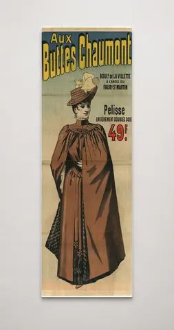 Aux Buttes Chaumont 1890s Pelisse Fashion - Belle Époque Vintage Poster Wall Art