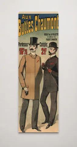 Aux Buttes Chaumont 1890s French Fashion Vintage Poster Wall Art