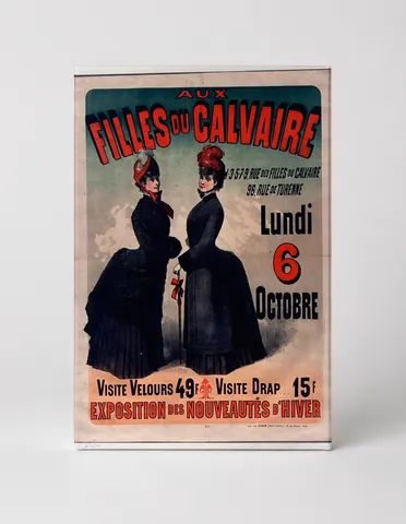 Aux Filles du Calvaire 1890s French Fashion Vintage Poster Wall Art