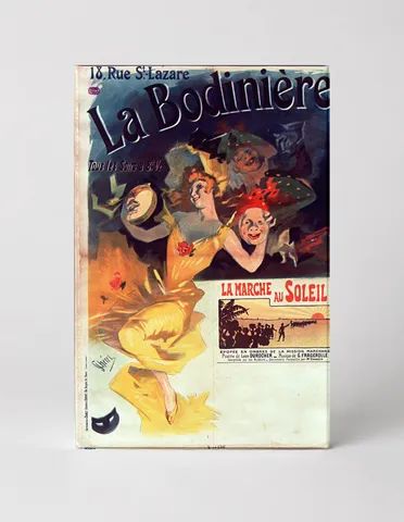 La Bodinière 1890s French Theatre Vintage Poster Canvas Wall Art
