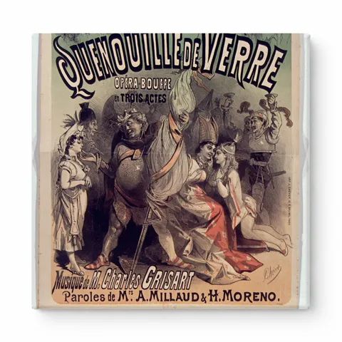 Quenouille de Verre 1896 Opera Bouffe - Belle Époque Vintage Poster Wall Art