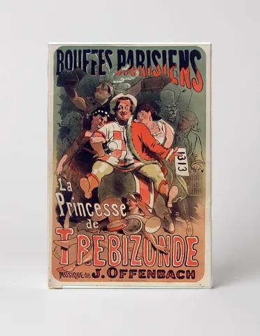 La Princesse de Trébizonde Bouffes Parisiens - Vintage French Theatre Poster Wall Art