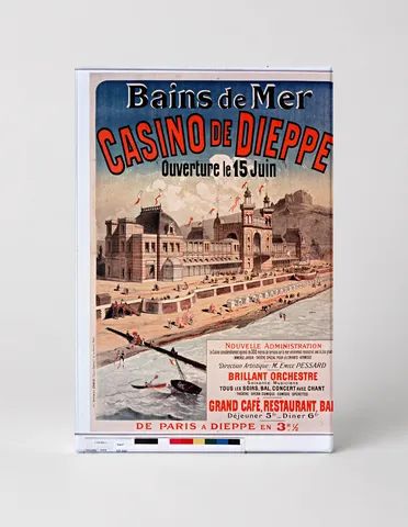 Casino de Dieppe 1894 Bains de Mer - French Belle Époque Vintage Poster Wall Art