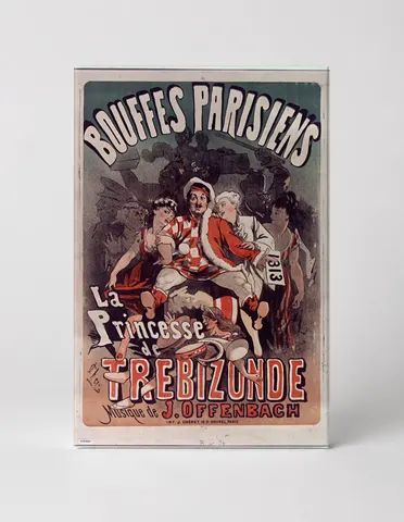 Bouffes Parisiens La Princesse de Trebizonde - Belle Époque Vintage Poster Wall Art